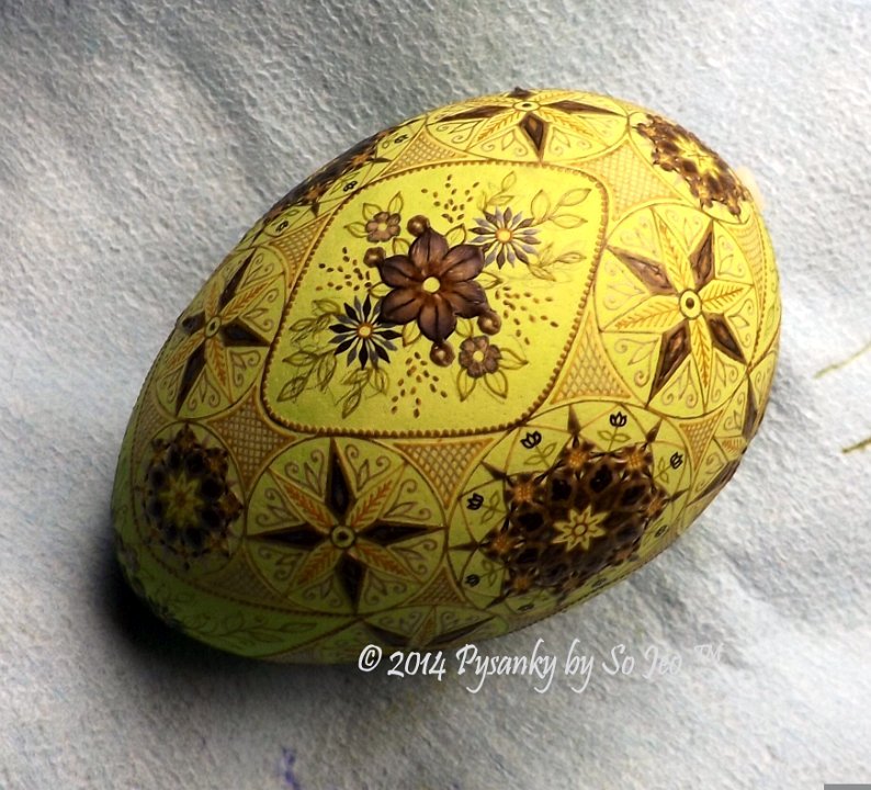 WIP Ukrainian Easter Egg Batik Art Pysanky By So Jeo